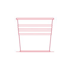 Objects Plant Pots Ikea Socker Plant Pot Small Line Tracing Svg Vector, Free Vectors File